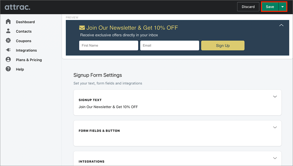 alternative email pop up examples