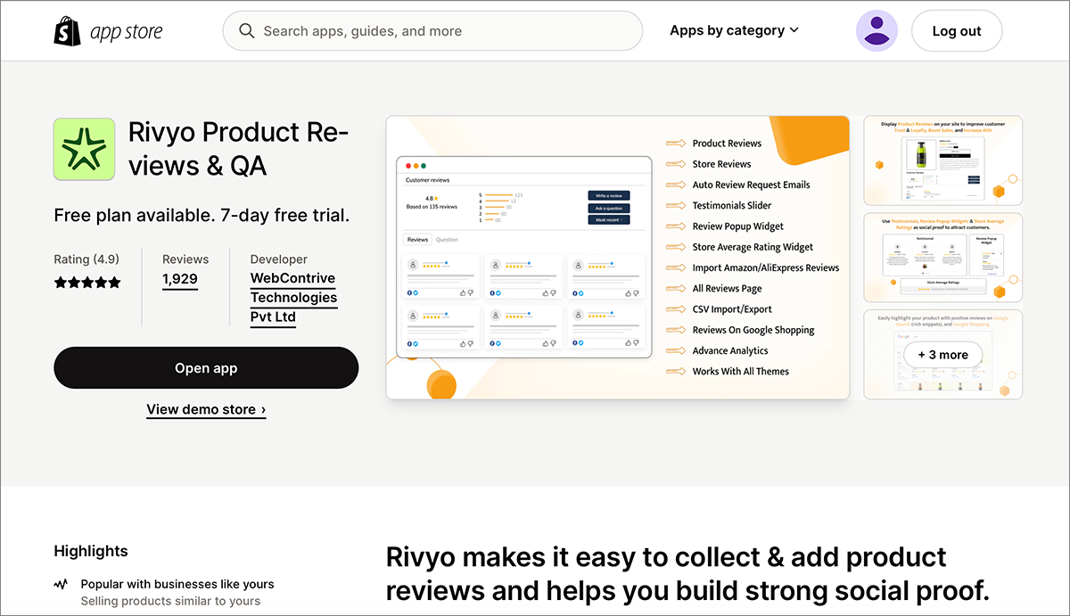 Rivyo Product Reviews & QA