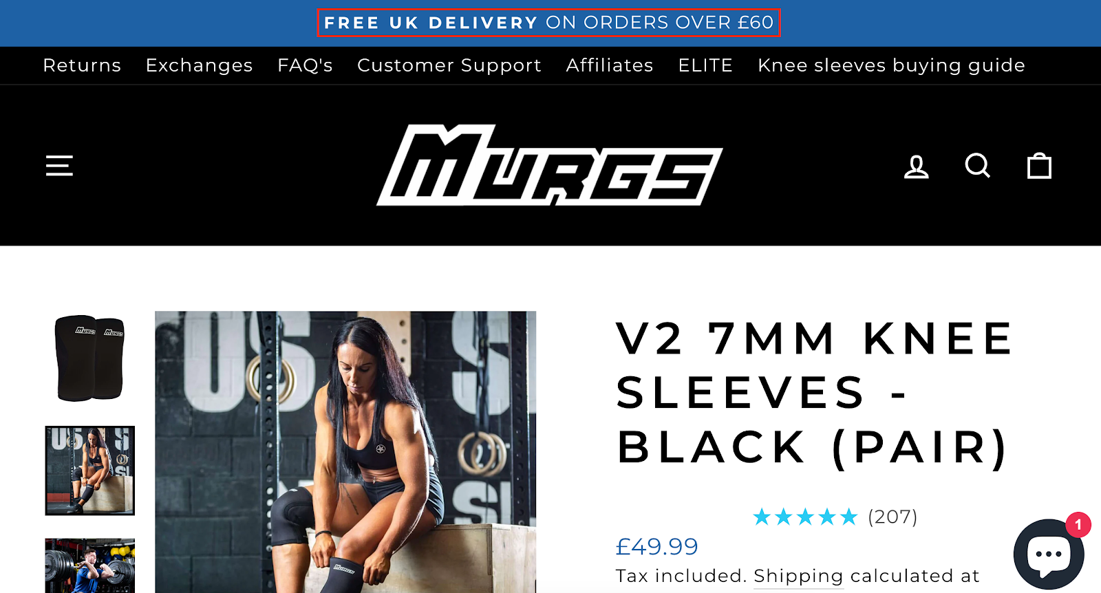 murgs free shipping as one of the cta examples
