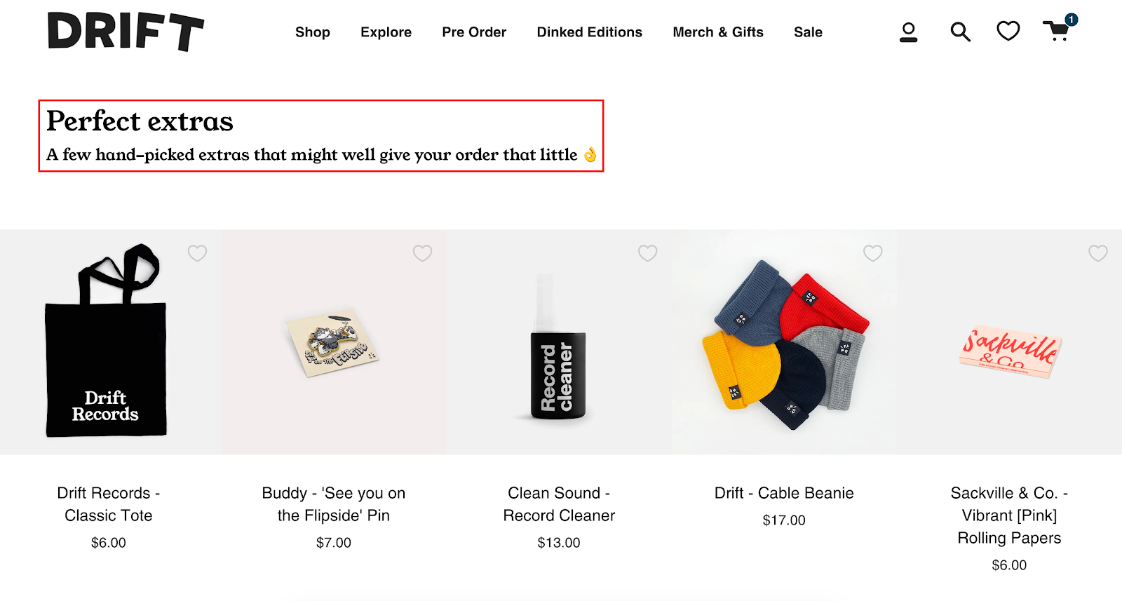 drift frequently bought together as one of the call to action examples