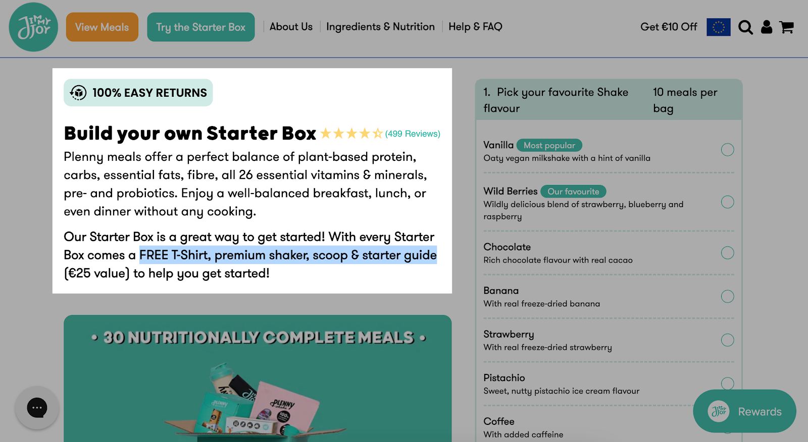 jimmy joy welcome gift as one of the cta examples